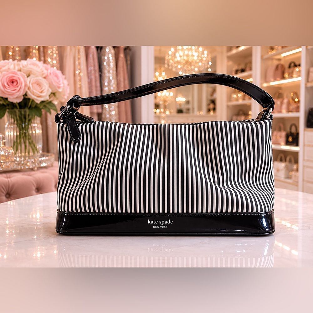 Kate Spade *Chic* Striped Handbag Shoulder-bag